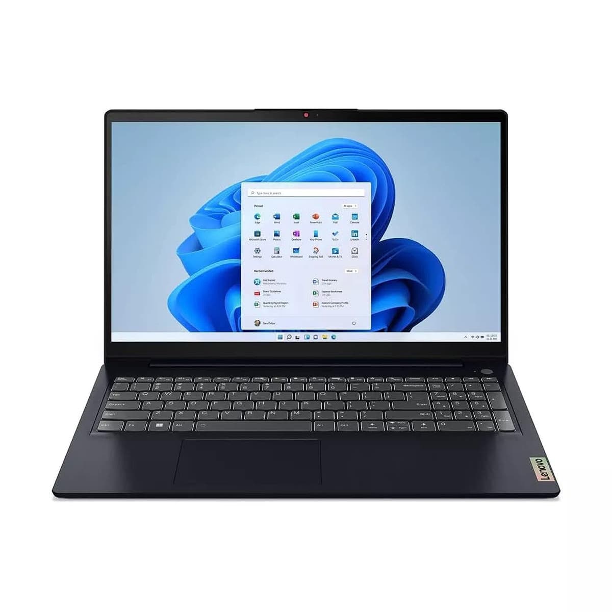 Lenovo IdeaPad 3i 15.6" Laptop con Windows 11 - Procesador Intel Core i3-1215U - 8GB de RAM - 512GB de almacenamiento - Azul 82RK00BDUS