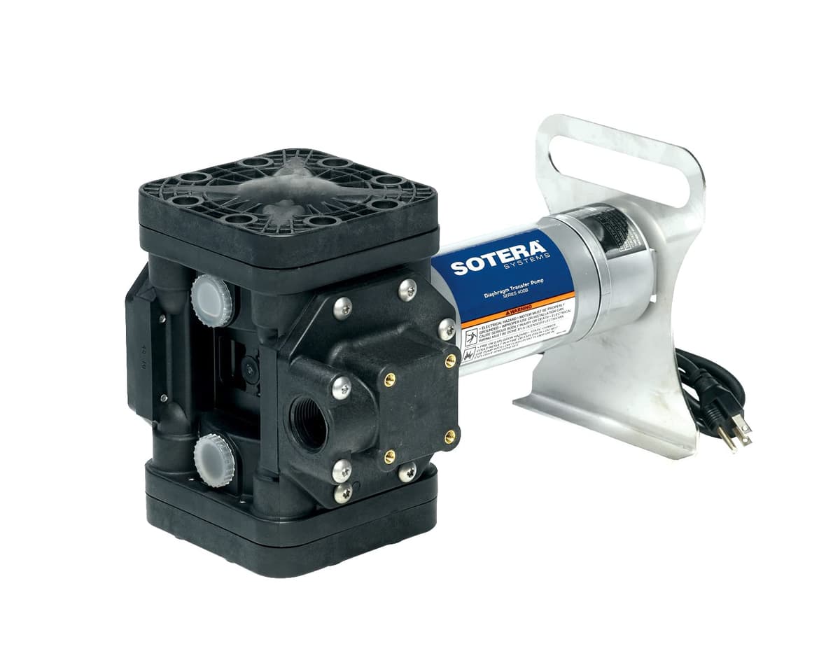 Sotera Fill-Rite SS460BX731 115V AC Diaphragm Pump con soporte de motor