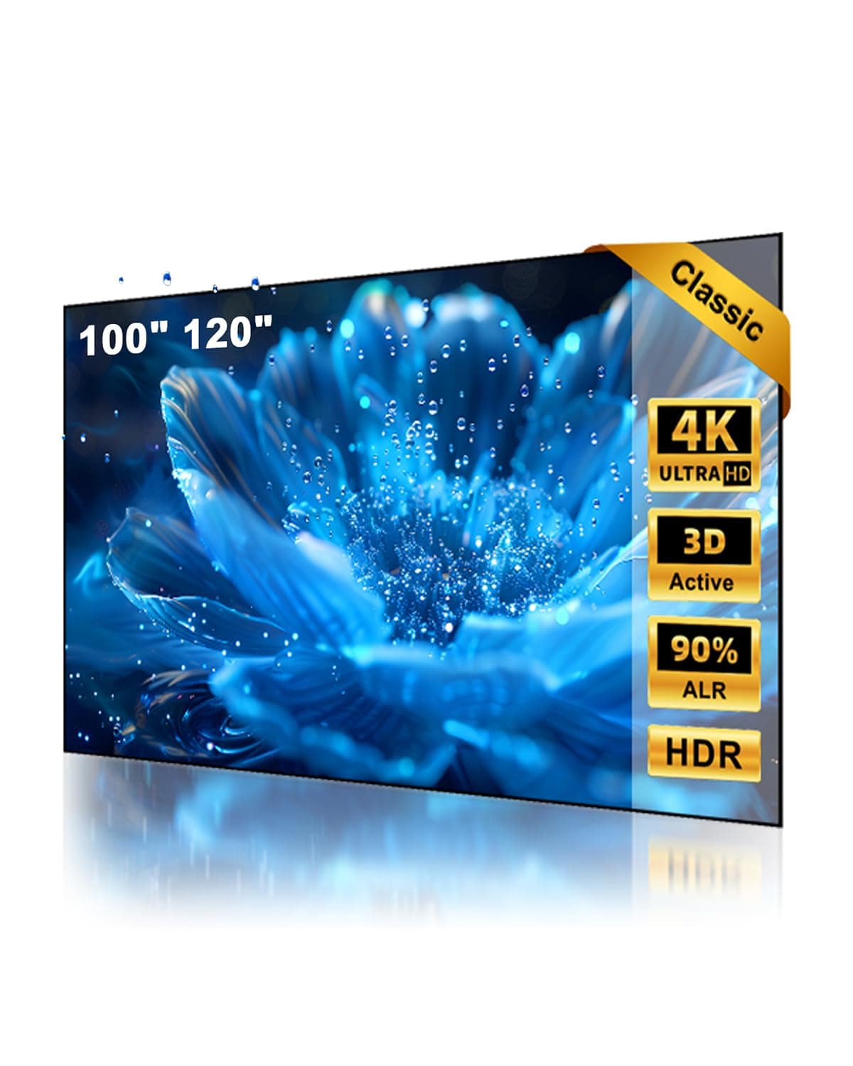 NothPJ NothingProjector ALR 100" Classic Series - Pantalla fija 16:9 para proyectores UST