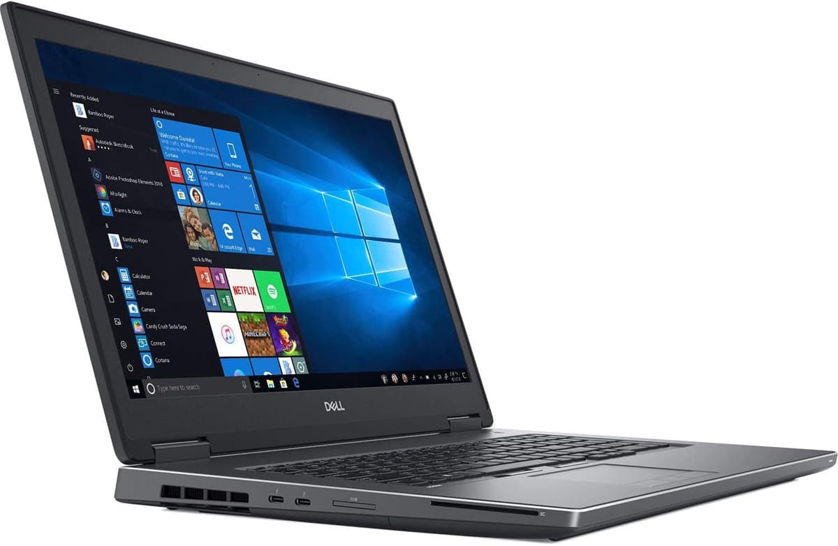 Laptop Dell Precision M7730, 17.3" FHD (1920x1080), Intel Xeon E-2176M, 64GB (4x16GB) RAM, 1TB SSD, NVIDIA Quadro P3200, Windows 10 Pro (Reacondicionado) 14-DL-7730-13