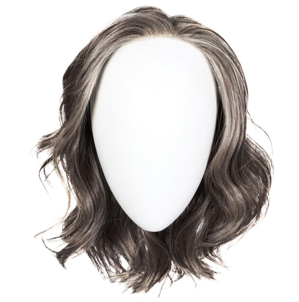 Hair u wear Raquel Welch Director's Pick - Largo sobre hombros con ondas y base hand-tied, Petite Average, RL511 Sugar and Charcoal