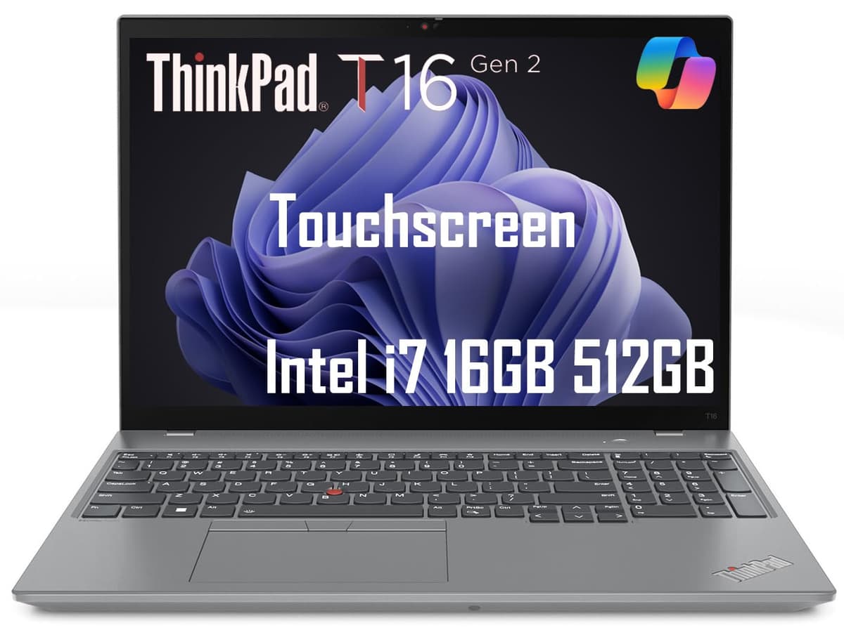 ist computers Lenovo ThinkPad T16 Gen 2 Laptop empresarial 16" FHD+ Touch, i7-1355U, 16GB DDR5, 512GB SSD