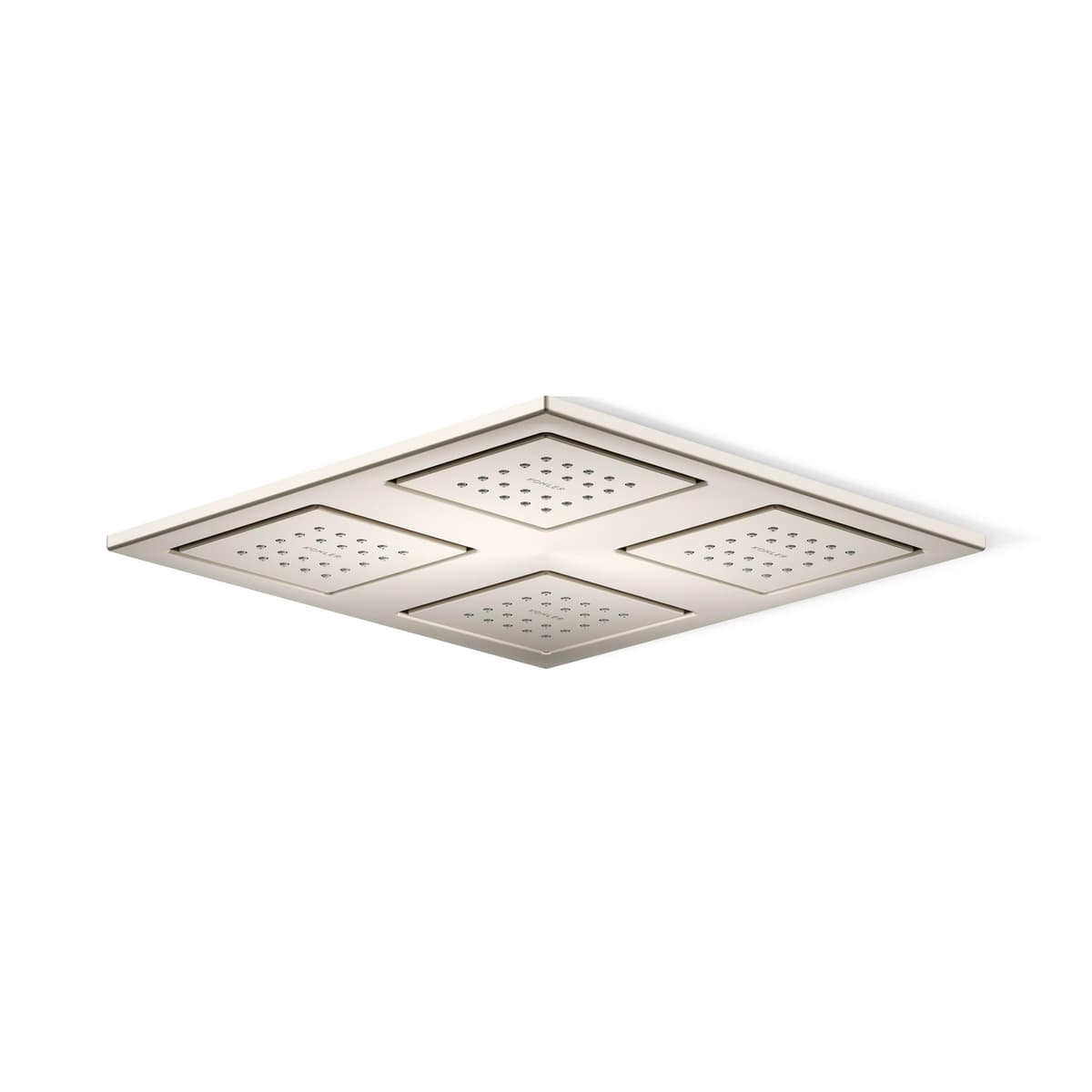 Kohler K-98740-BN Panel de ducha WaterTile Rain con cuatro cabezales de 22 boquillas, Vibrant níquel cepillado