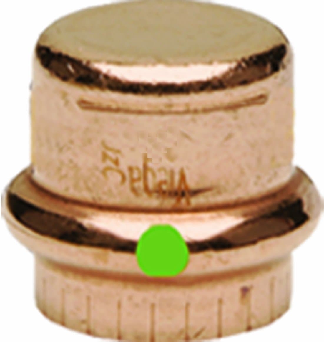Viega 77712 ProPress Tapa de Cobre Zero Lead 1/2 pulg., paquete de 100