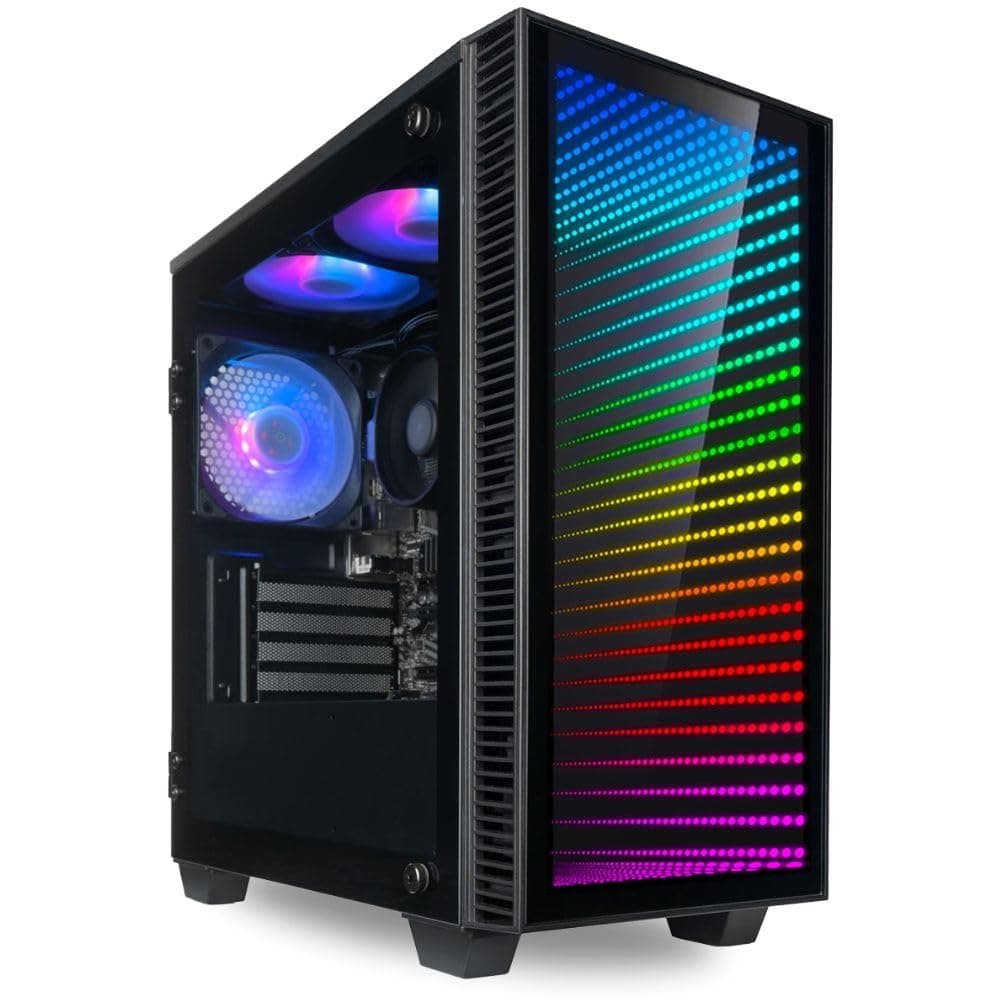Computer Upgrade King Computadora de Escritorio Estudiantil Empowered PC Continuum Micro - Procesador AMD Ryzen 7 5700G de Ocho Núcleos con Gráficos AMD Radeon, 16GB RAM, 2x512GB NVMe SSD Gen4, WiFi, Windows 11 Pro - Computadora Económica RGB DT-CU-0051-CUK-334
