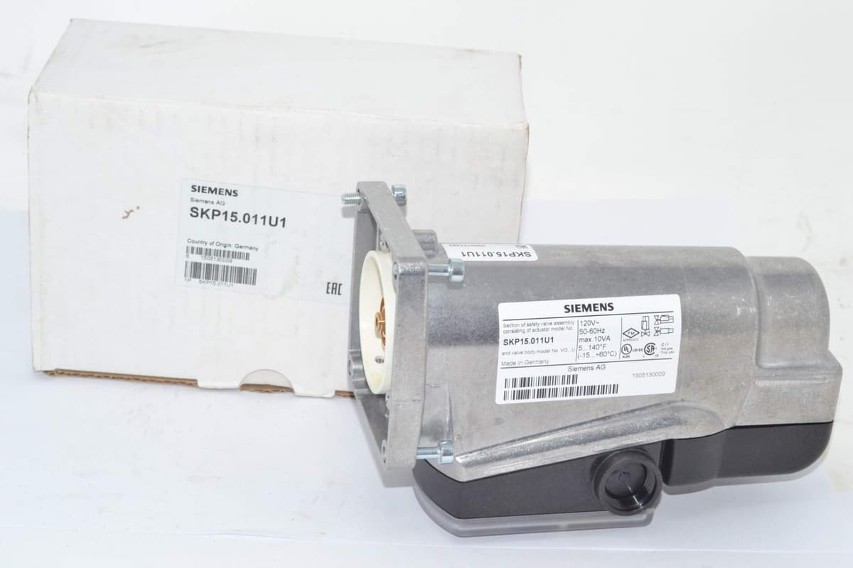 Siemens SKP15.011U1 Actuador Válvula de Gas 120V