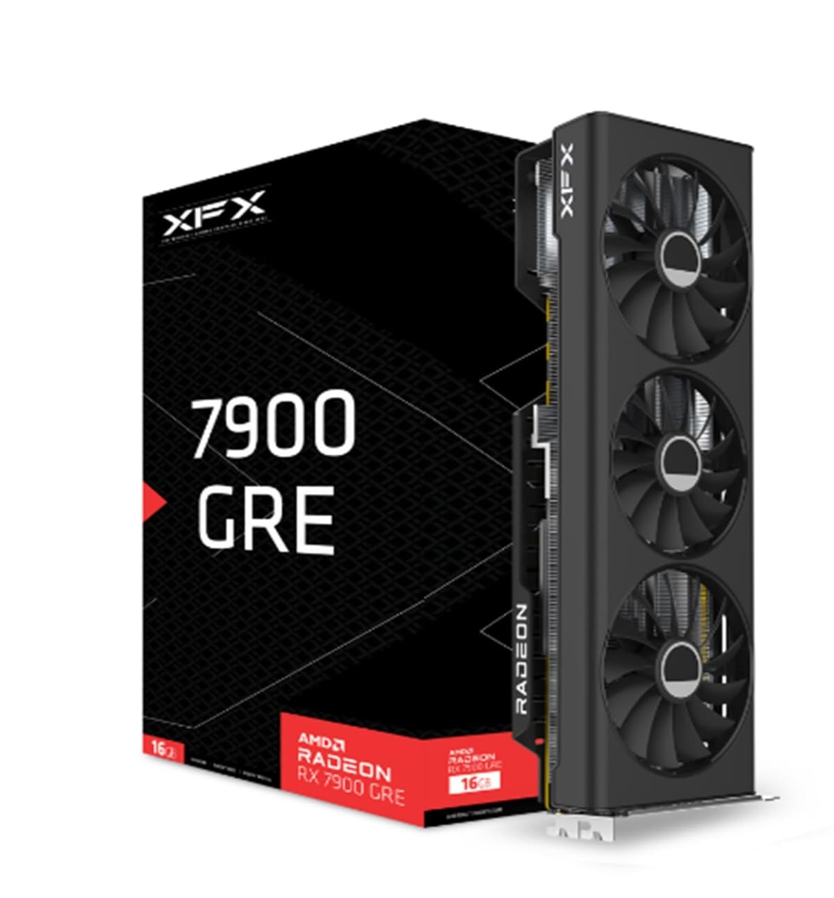 Tarjeta gráfica XFX Radeon RX 7900GRE Gaming con 16GB GDDR6, AMD RDNA 3 RX-79GMERCB9