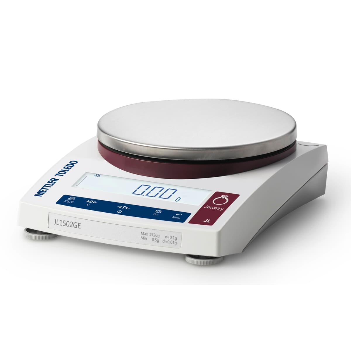 Mettler Toledo JL1502GE/A Balanza Gram 1520 g x 0.01 g Legal for Trade con RS232