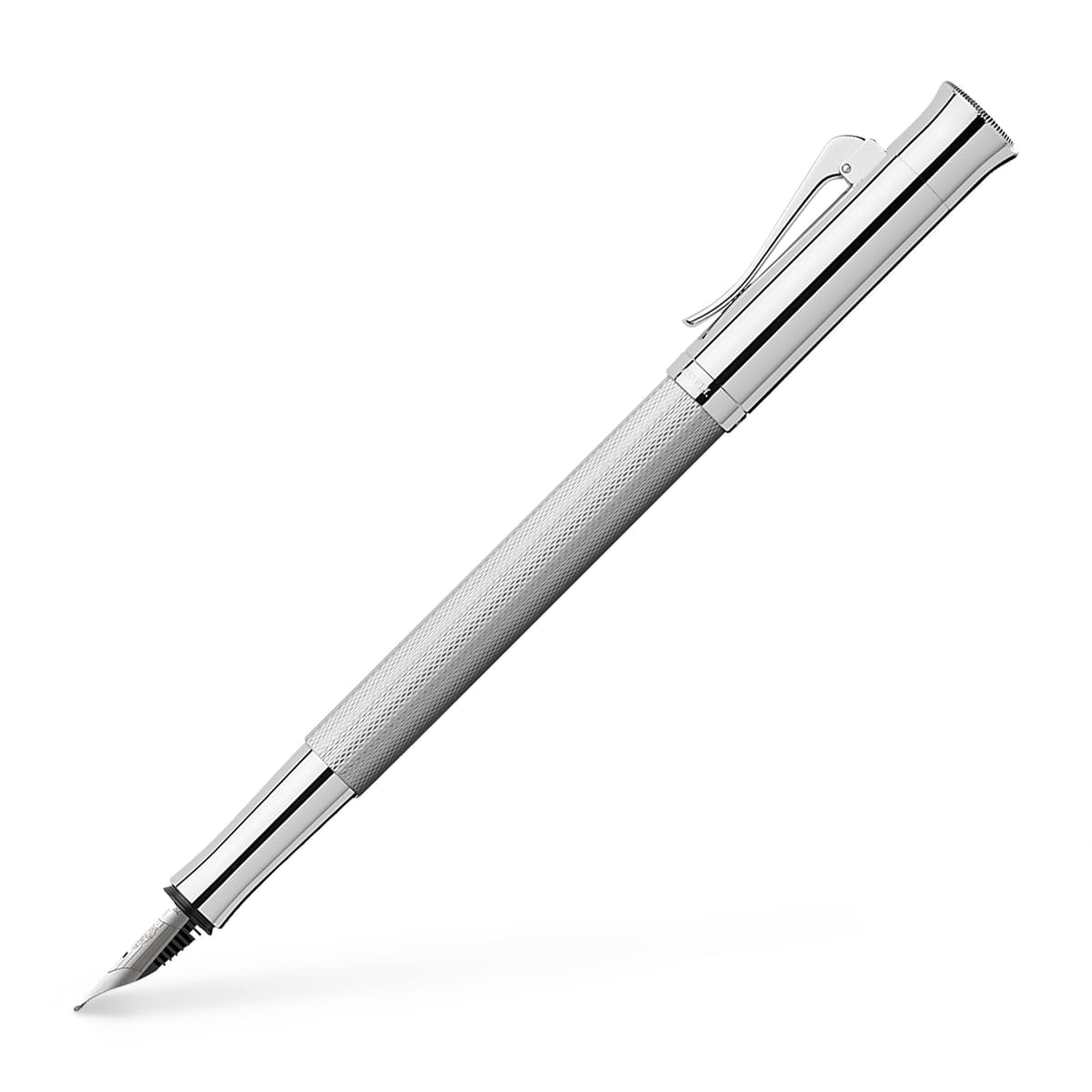 Graf von Faber-Castell Guilloche Rhodium Pluma fuente, punta Fine 146591