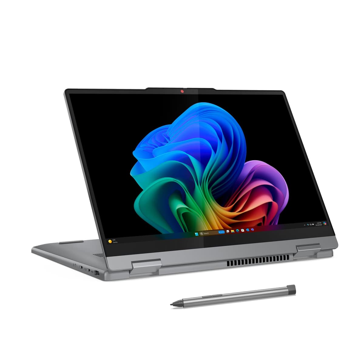 Lenovo IdeaPad 5X 2 en 1 Copilot+ Batería Extra Larga Pantalla Táctil OLED 14" WUXGA FHD+ 16GB RAM 512GB Almacenamiento Procesador Snapdragon X Plus de 8 núcleos Windows 11 Home, Lápiz incluido, Gris Luna 83GH0001US
