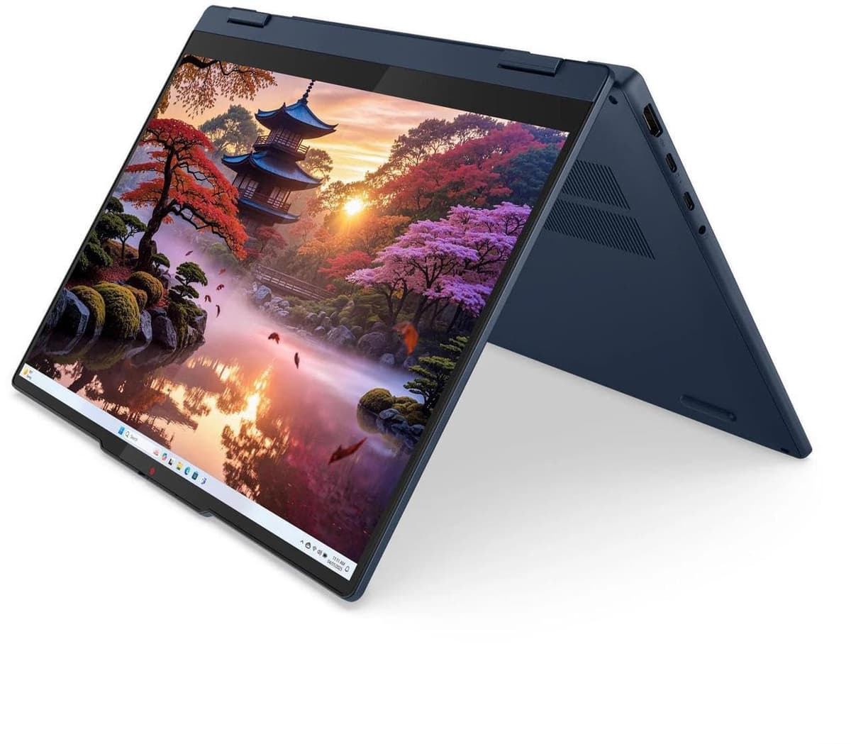 Lenovo IdeaPad Flex 5 2 en 1 PC portátil con IA, pantalla táctil IPS WUXGA de 14", AMD Ryzen 7 350, 16 GB RAM, SSD PCIe de 1 TB, gráficos Radeon 860M, cámara web, teclado retroiluminado, USB-C, HDMI, Windows 11 Pro
