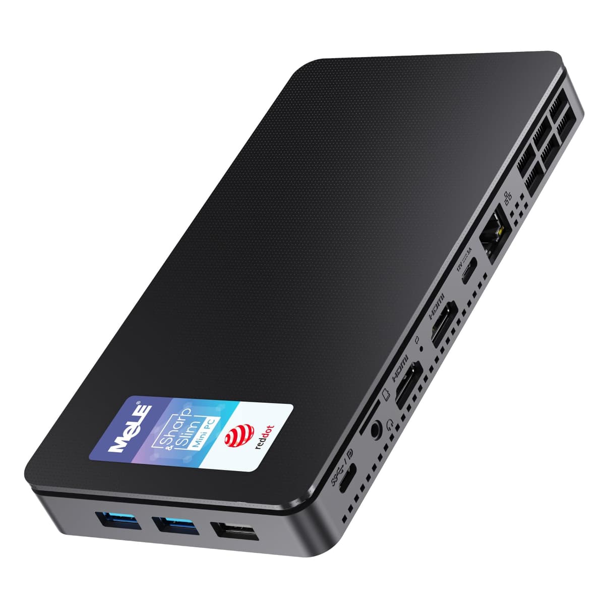 MeLE Mini PC Overclock X2 N95 (hasta 3.4GHz), 32GB RAM, 512GB, triple pantalla, USB-C full, WiFi6, BT5.2, micro desktop