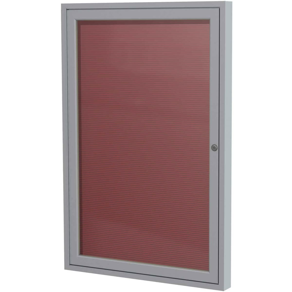 Ghent Tablero de Letreros Encerrado 3" x 2" con Marco de Aluminio Satinado, Burdeos (PA132B-BG) PA13624B-BG