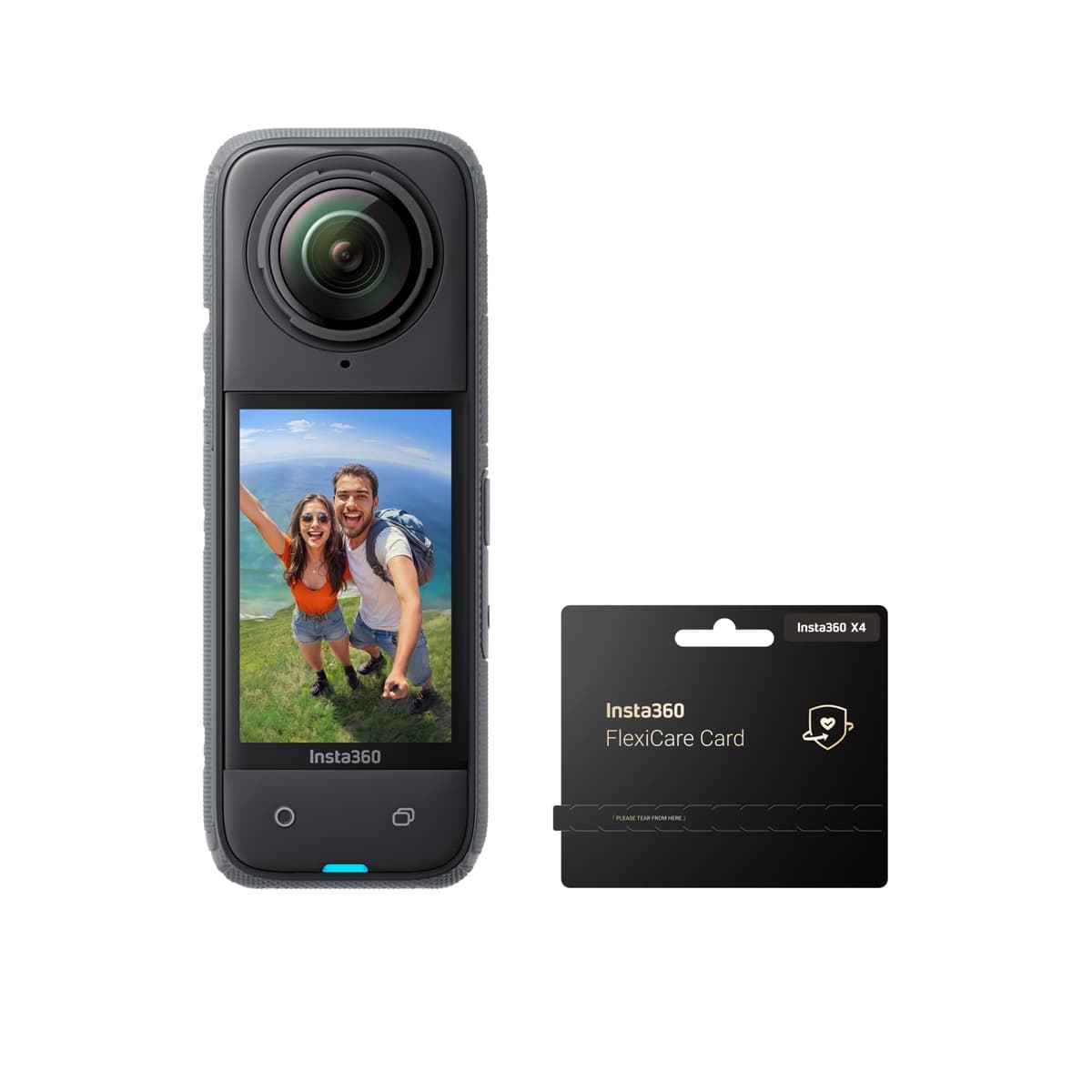Insta360 X4 FlexiCare Bundle - Cámara 360 Waterproof 8K con Estabilización CINSABMA-FC-NSD