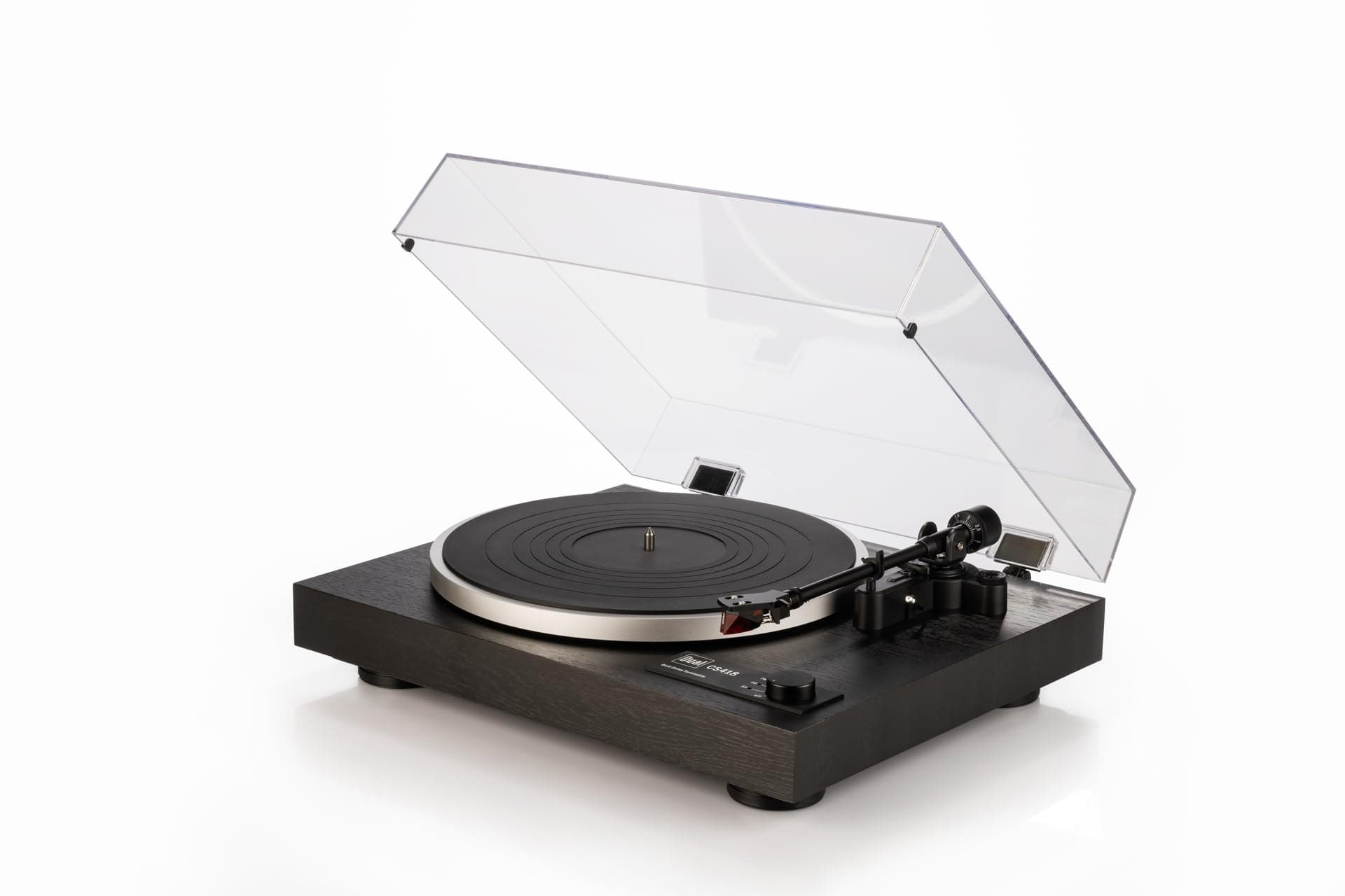 Dual CS 418 Tocadiscos Manual de Correa, Negro