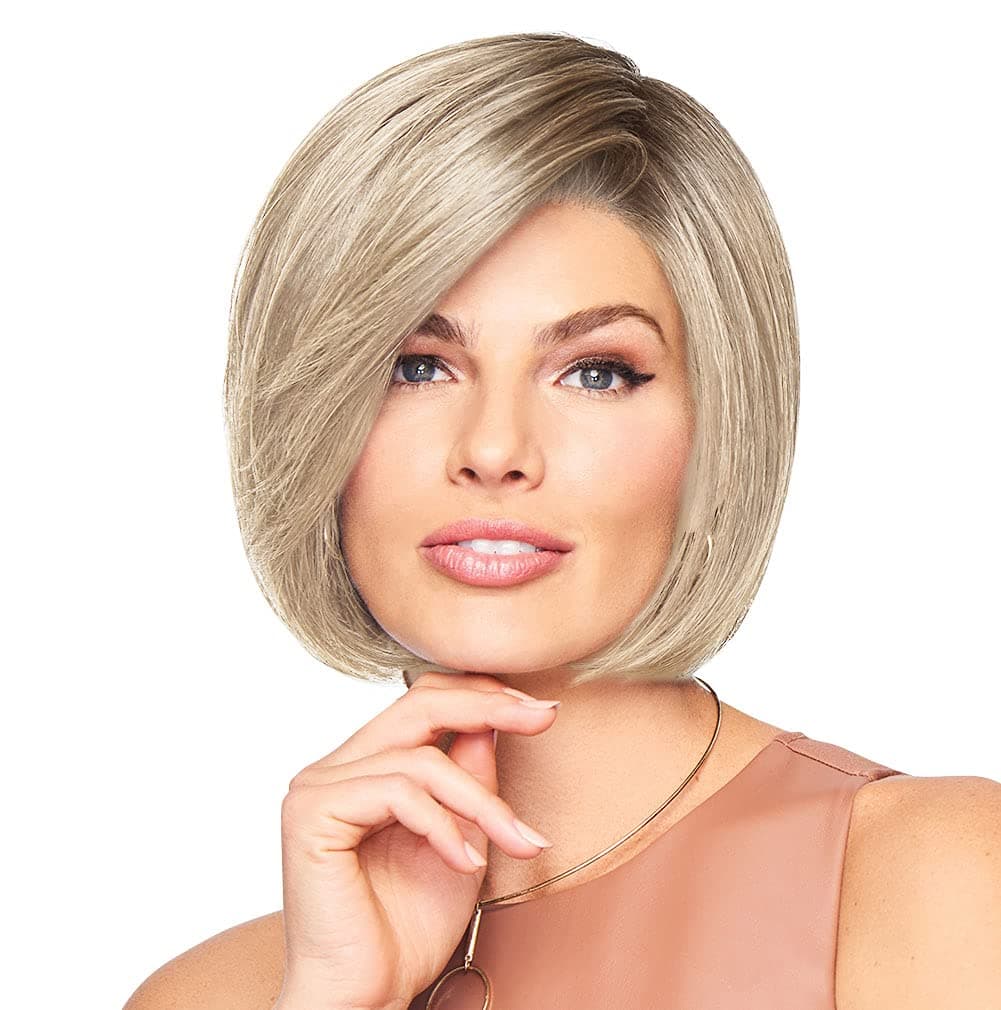 Hair u wear Raquel Welch Let's Rendezvous Bob Chic a la Barbilla, Talla Estándar, SS613 Shaded Platinum