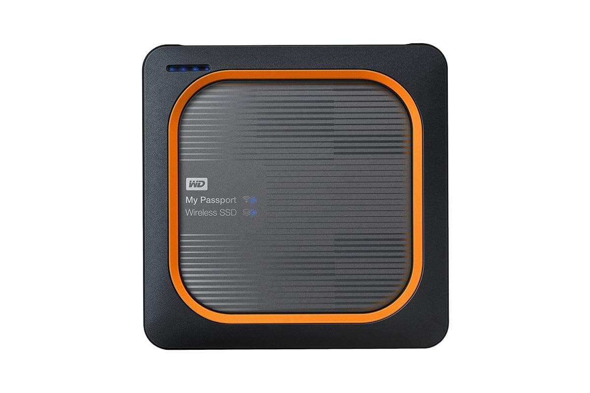 WD 1TB My Passport Wireless SSD Disco Portátil Externo, WiFi USB 3.0, Hasta 390 MB/s - WDBAMJ0010BGY-NESN