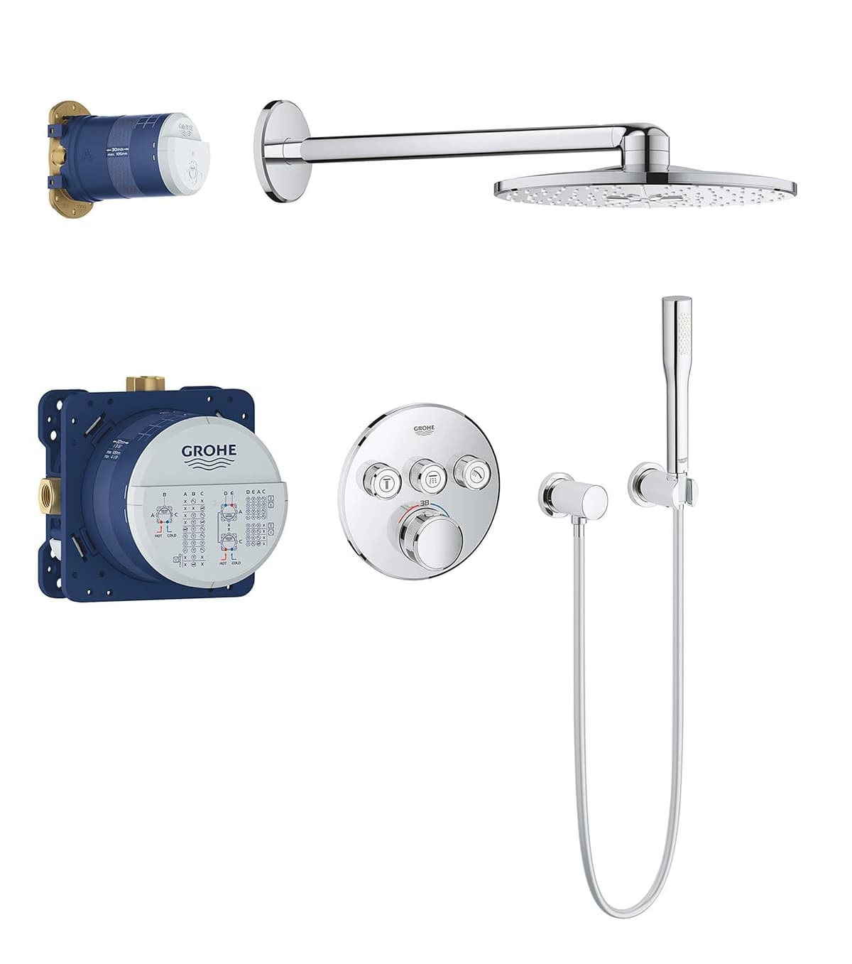 GROHE Grohtherm SmartControl 34705000 - Set termostático con Rain Shower 310