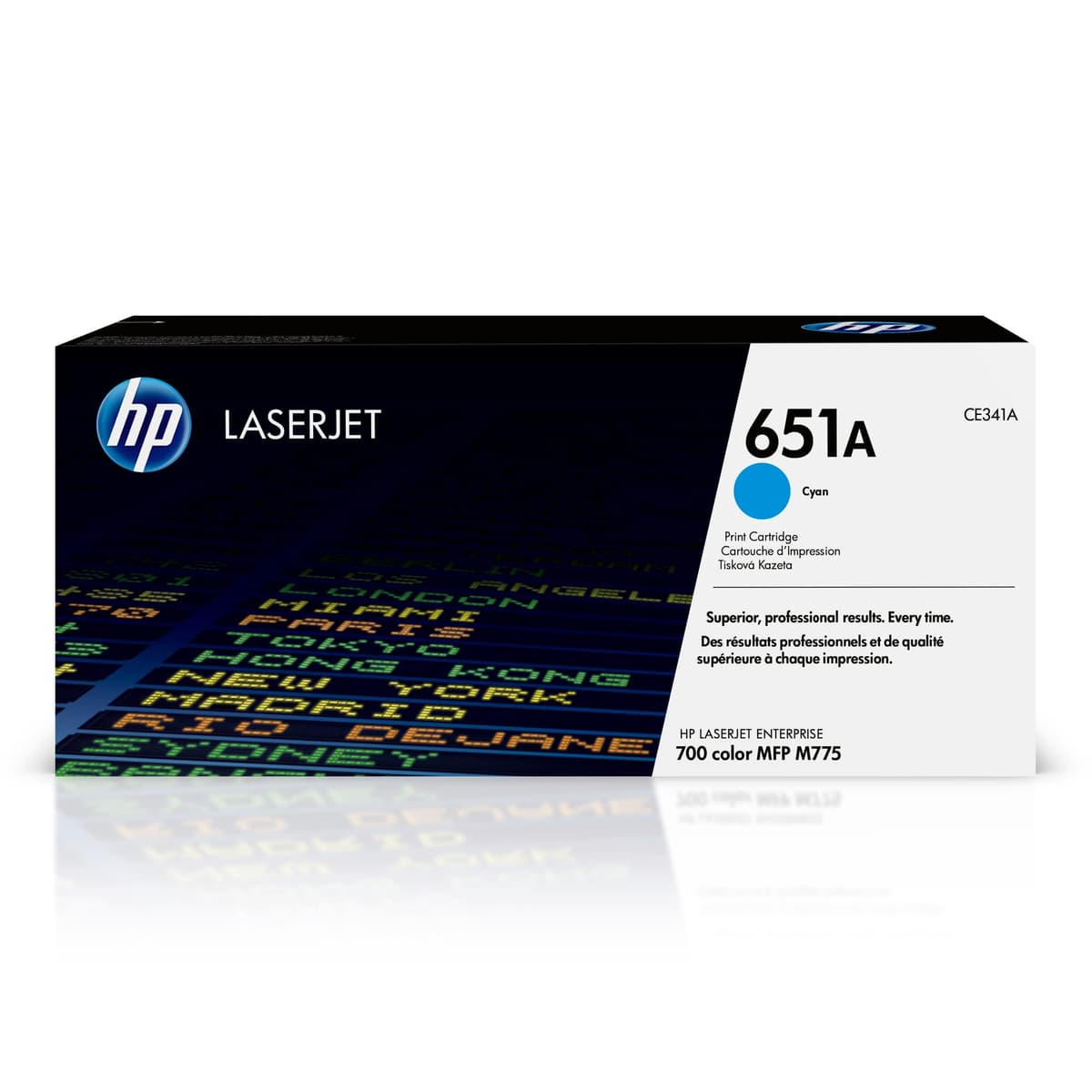 Cartucho de tóner HP 651A Cyan CE341A para LaserJet Enterprise M775