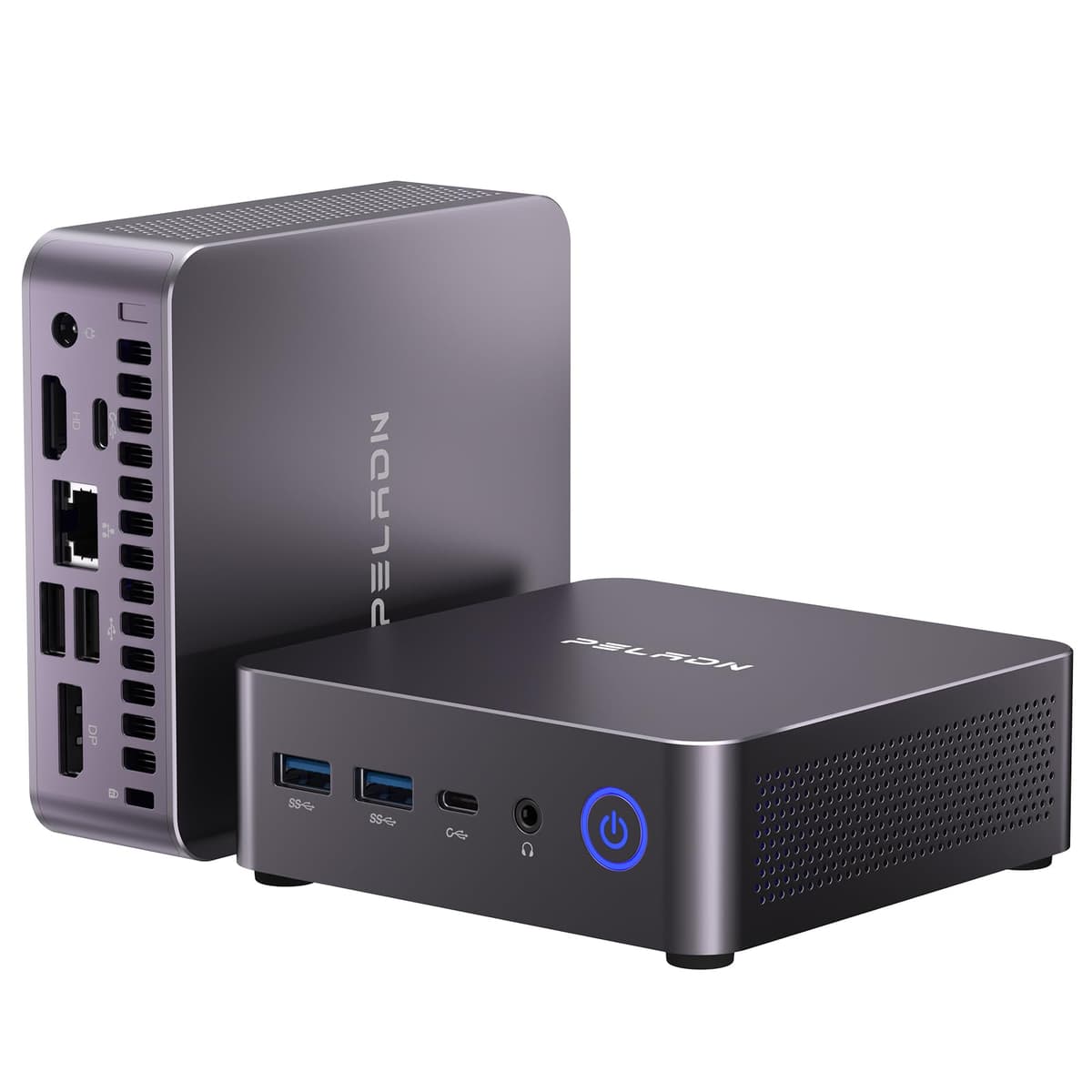 PELADN Mini PC WO7 Ryzen 7 7735U 32GB DDR5 1TB NVMe WiFi6 BT5.2 Quad-Display 4K@60Hz
