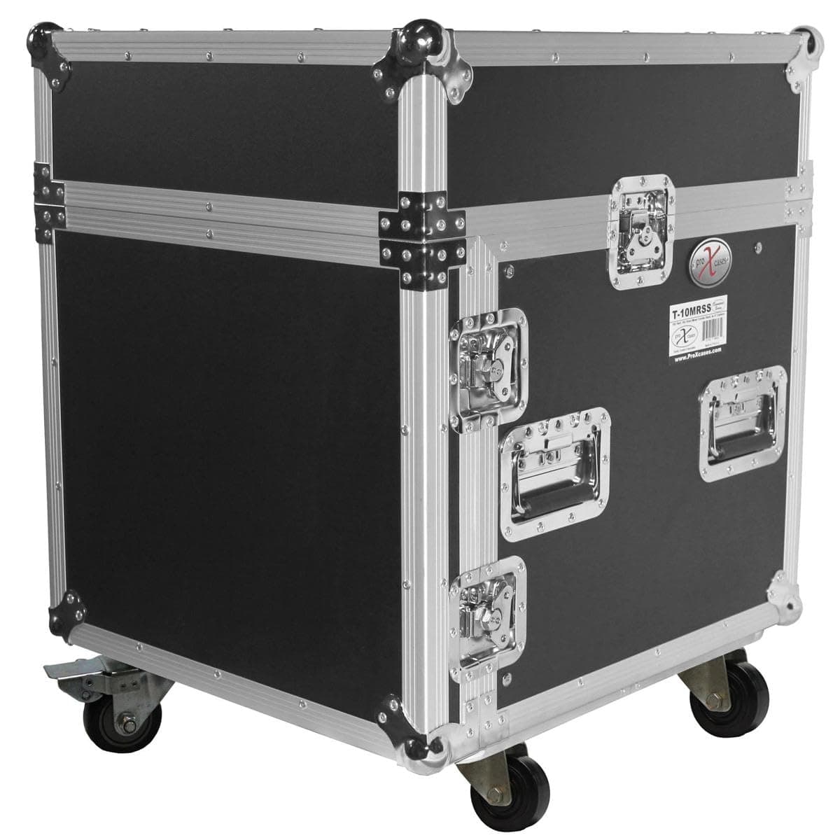 ProX T-10MRLT Flight Combo Rack 10U Slant con Estante Deslizante para Laptop