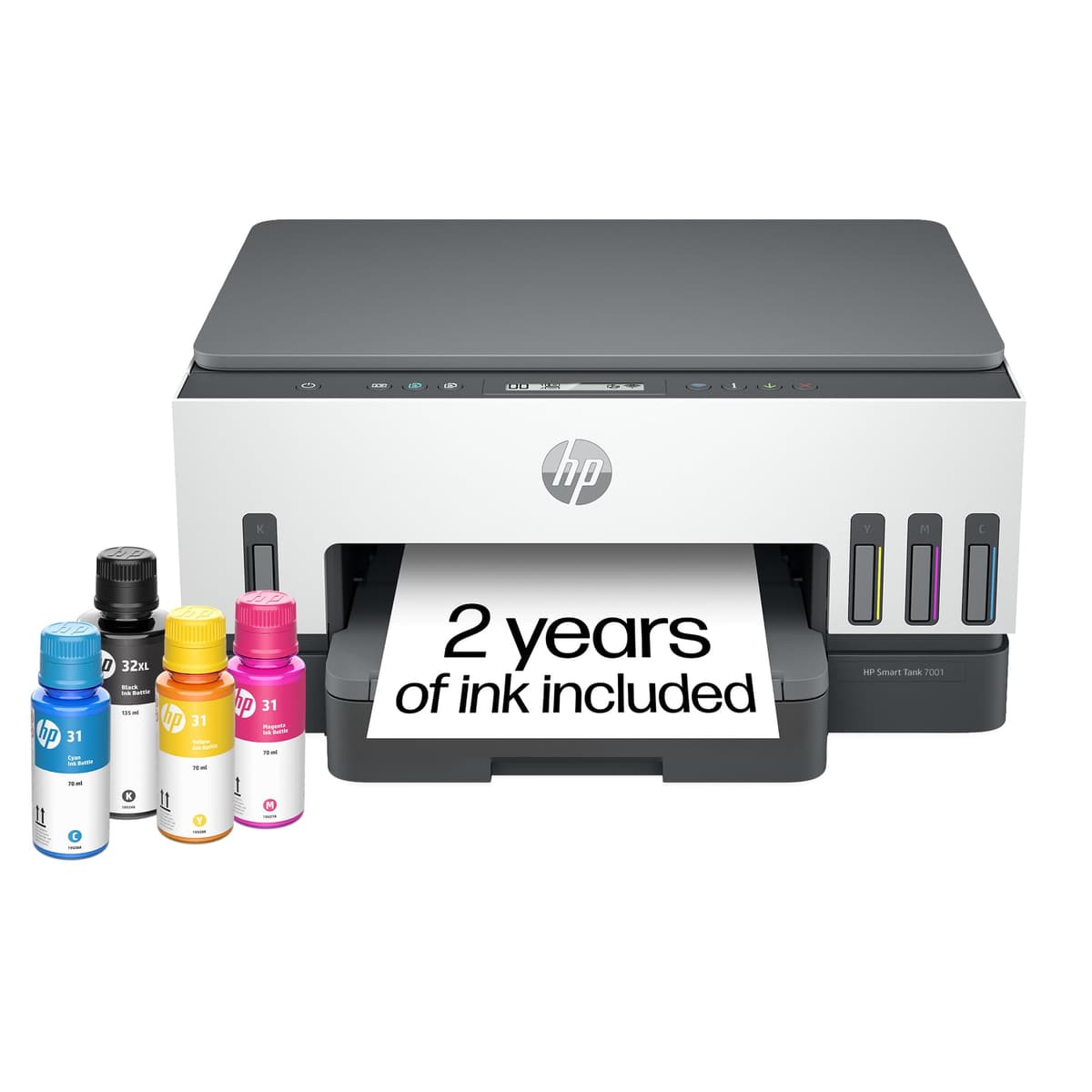 HP Smart Tank 7001 Impresora Multifunción Wireless con Tanque de Tinta y 2 Años de Tinta Incluida 28B49A#B1H