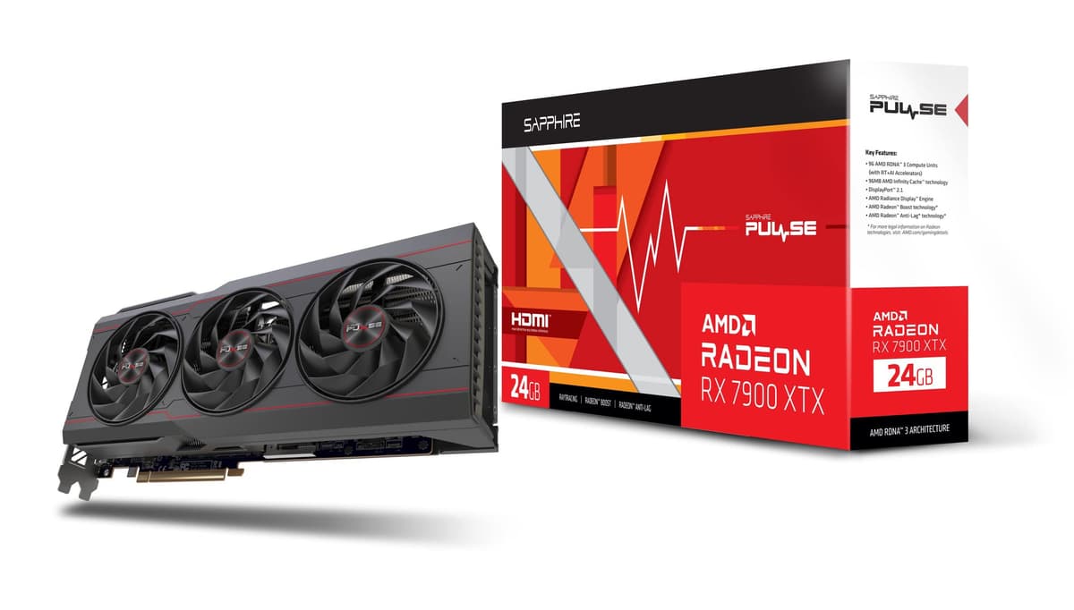 SAPPHIRE Pulse Radeon RX 7900 XTX Gaming OC 24GB GDDR6 11322-02-20G