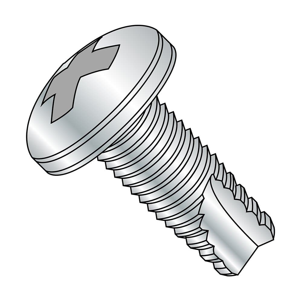 Small Parts 02033PP Tornillo Cortador de Rosca Acero Zincado Pan Head Phillips #2-56 x 3/16" (100)