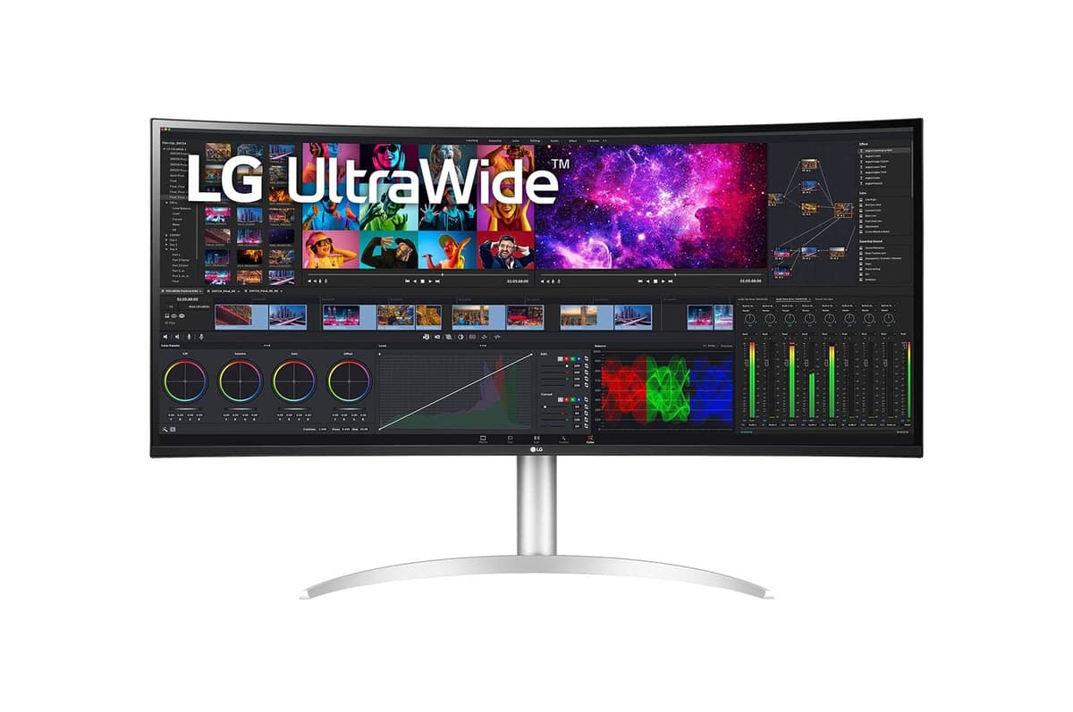 LG 40BP95C-W Monitor Curvo UltraWide 39.7'' 5K2K Nano IPS con Thunderbolt 4