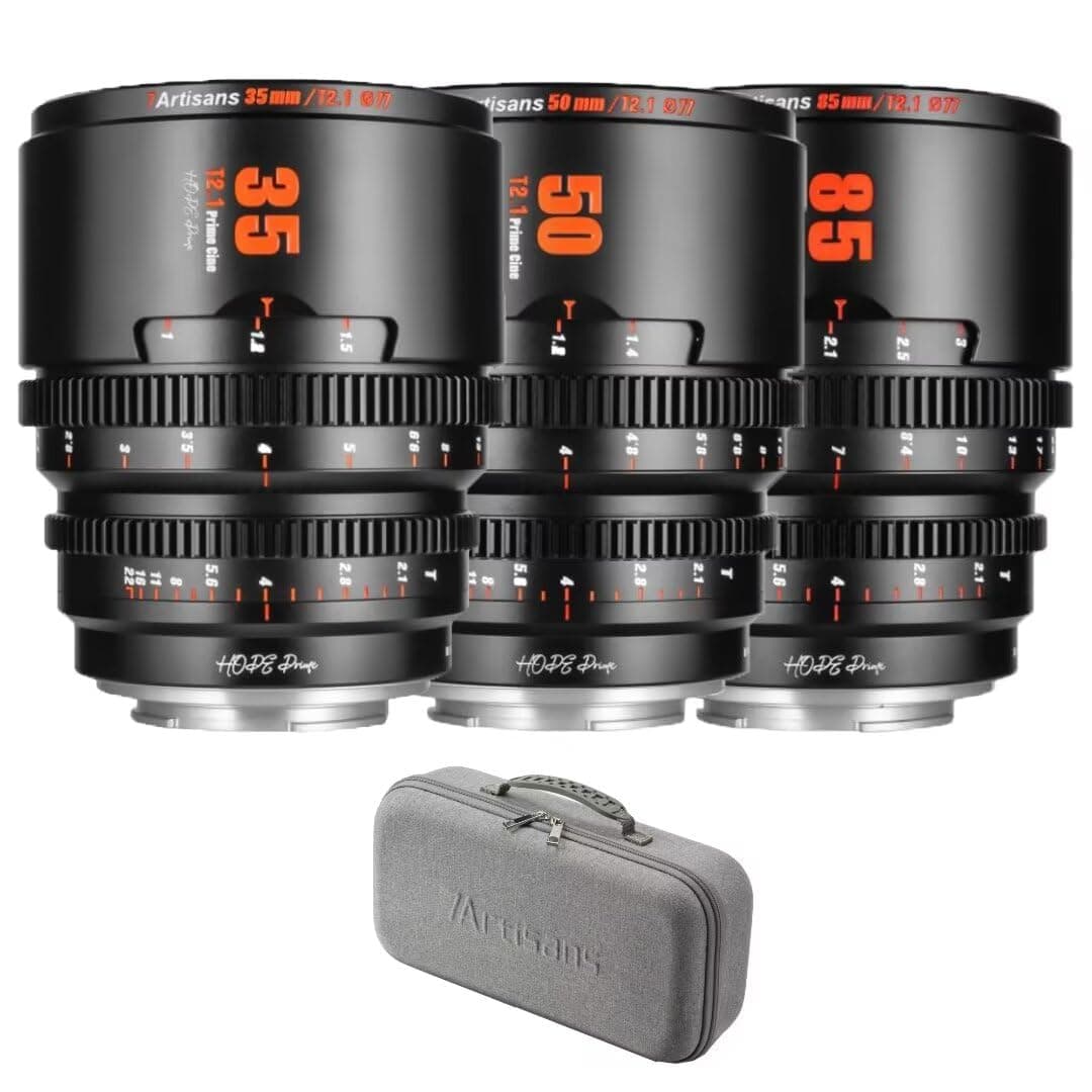 7artisans Hope Prime Kit cine 35mm/50mm/85mm T2.1 para montura E APS-C MI24070901-6