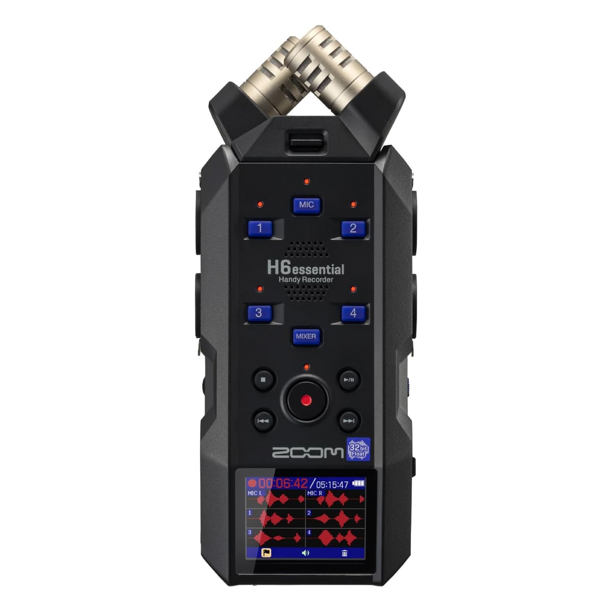 Zoom H6essential Grabador Portátil 6 Pistas 32-bit Float con 4 XLR/TRS ZH6E