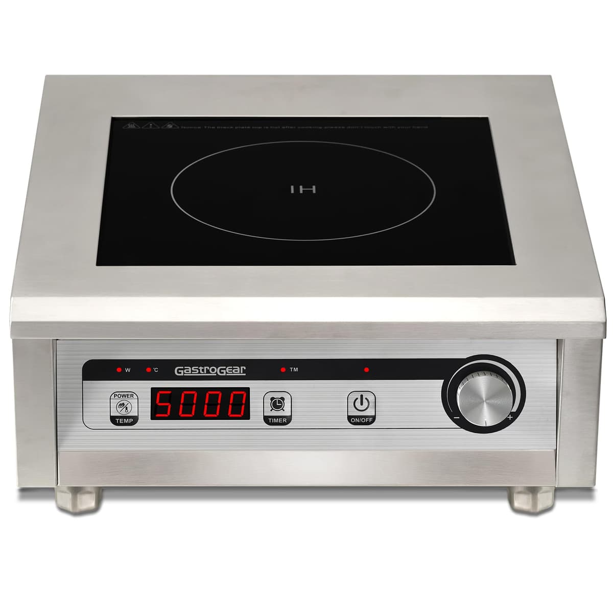 GastroGear Placa de inducción comercial 5000W/220V GG-E50KT