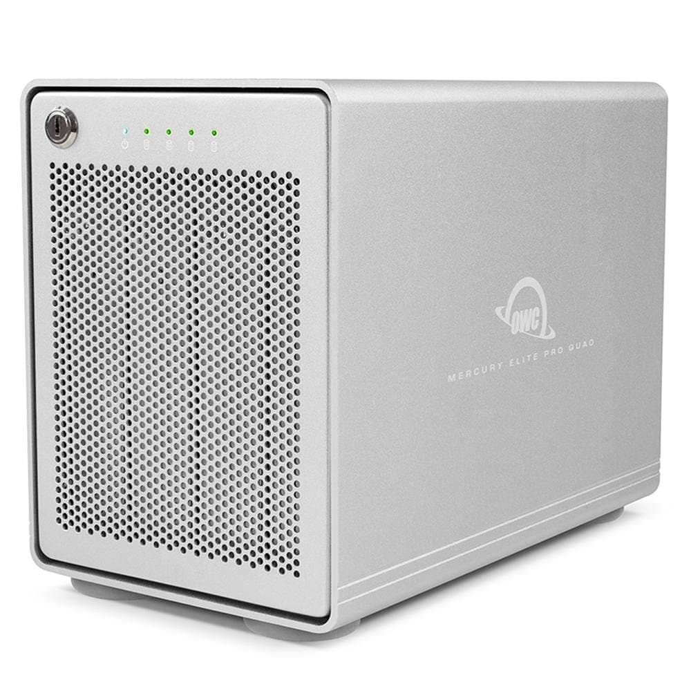 OWC Mercury Elite Pro Quad 8TB Caja RAID USB de Cuatro Bahías con SoftRAID Premium MEQCTSRT08