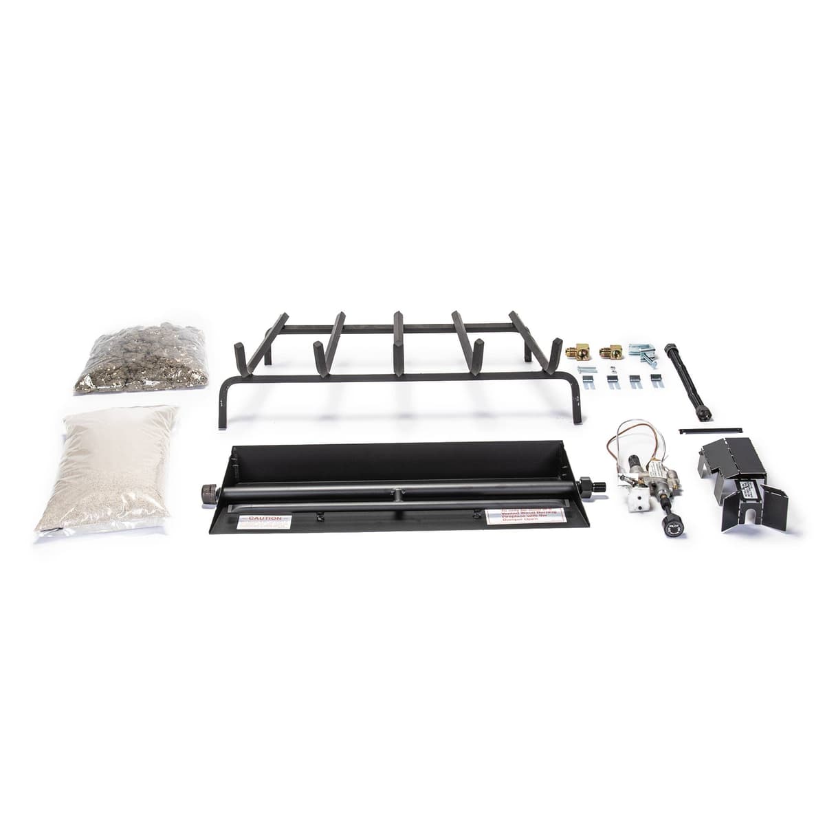 RealFyre Peterson Sistema de quemadores triple G45 24" para gas natural con válvula piloto de seguridad G45-24SPK-26