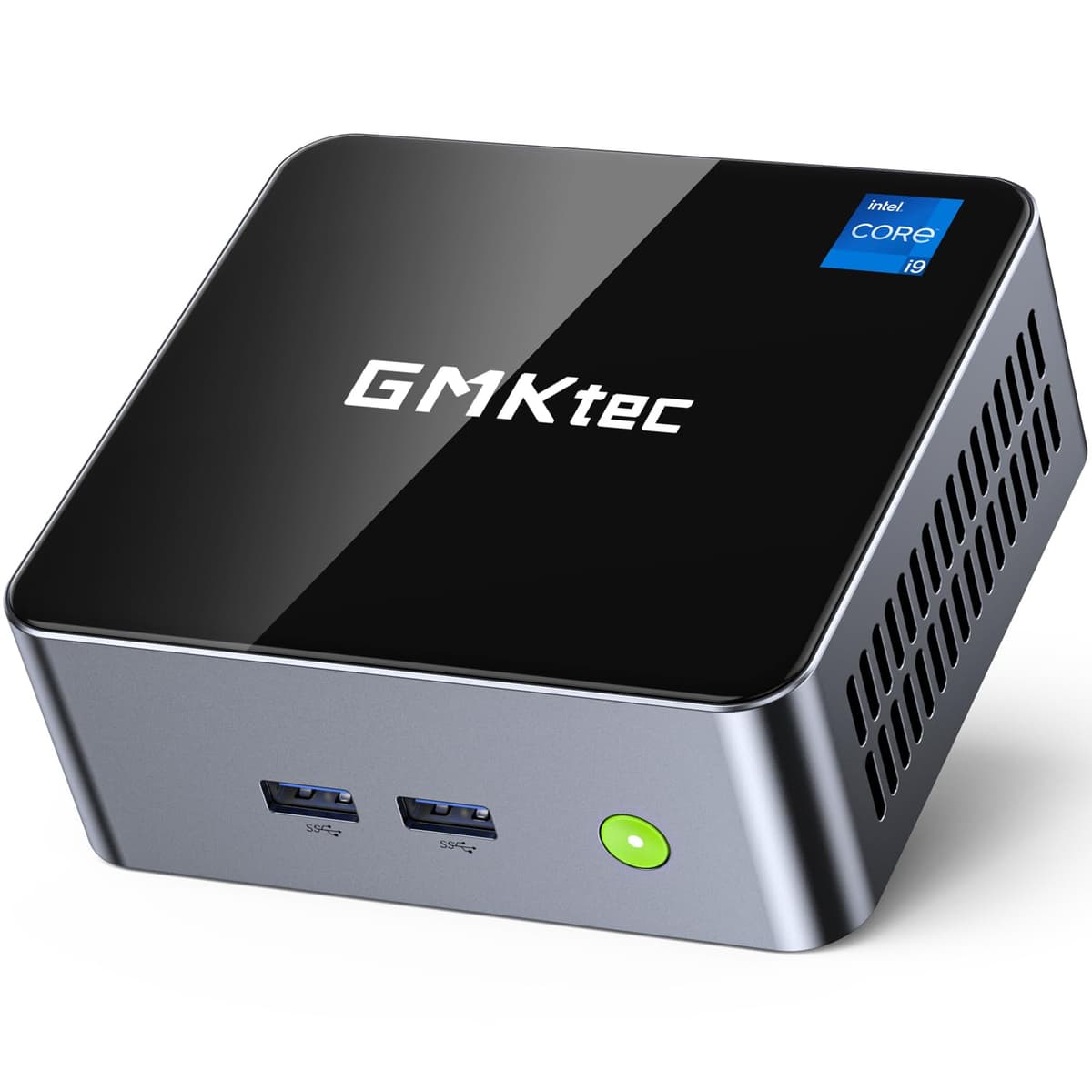 Mini PC de Escritorio GMKtec, M3 Intel Core i5 12450H (8C/12T, hasta 4.40 GHz) 16GB DDR4 (8GB×2) 512GB SSD, 2x HDMI 4K, 4x USB 3.2, USB-C, WiFi 6, BT 5.2, RJ45 2.5G Negro