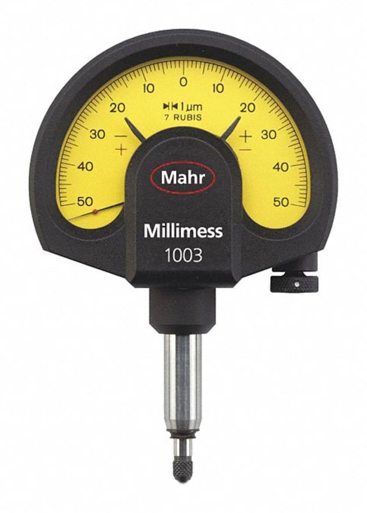 Mahr Federal 4334000 Millimess Comparator mecánico, ±50 μm rango, 1 μm resolución, vástago 8 mm