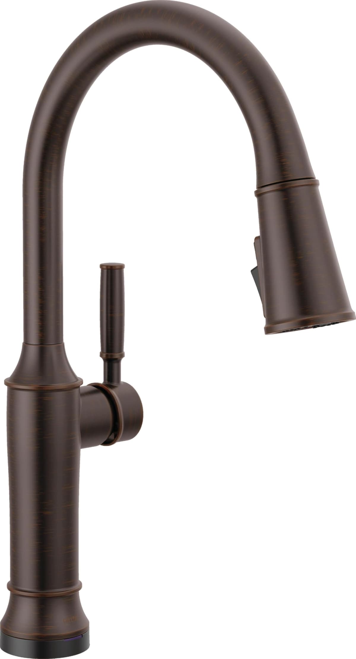 Grifo Delta Renaldi Touchless con tecnología Touch2O en Venetian Bronze, rociador extraíble y control táctil 9184TL-RB-DST