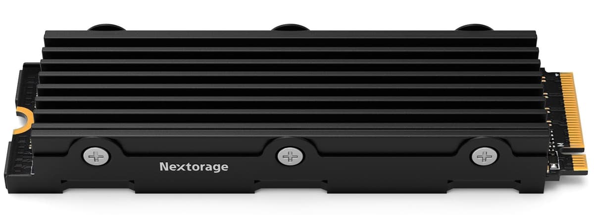 Nextorage NEM-PAB 4TB M.2 2280 PCIe Gen4 NVMe con heatsink, compatible PS5 (heatsink no removible) NEM-PAB4TB/N SYM