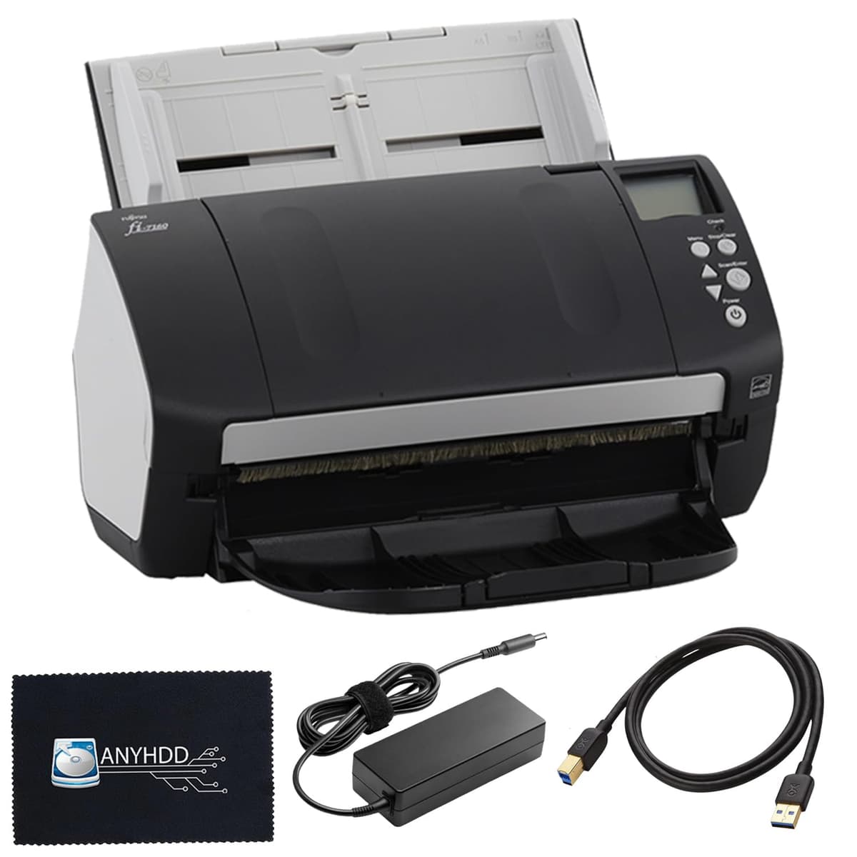 ANYHDD Fi-7160 Escáner de documentos 600 DPI (Renewed) con cable USB 3.0 y cable de alimentación