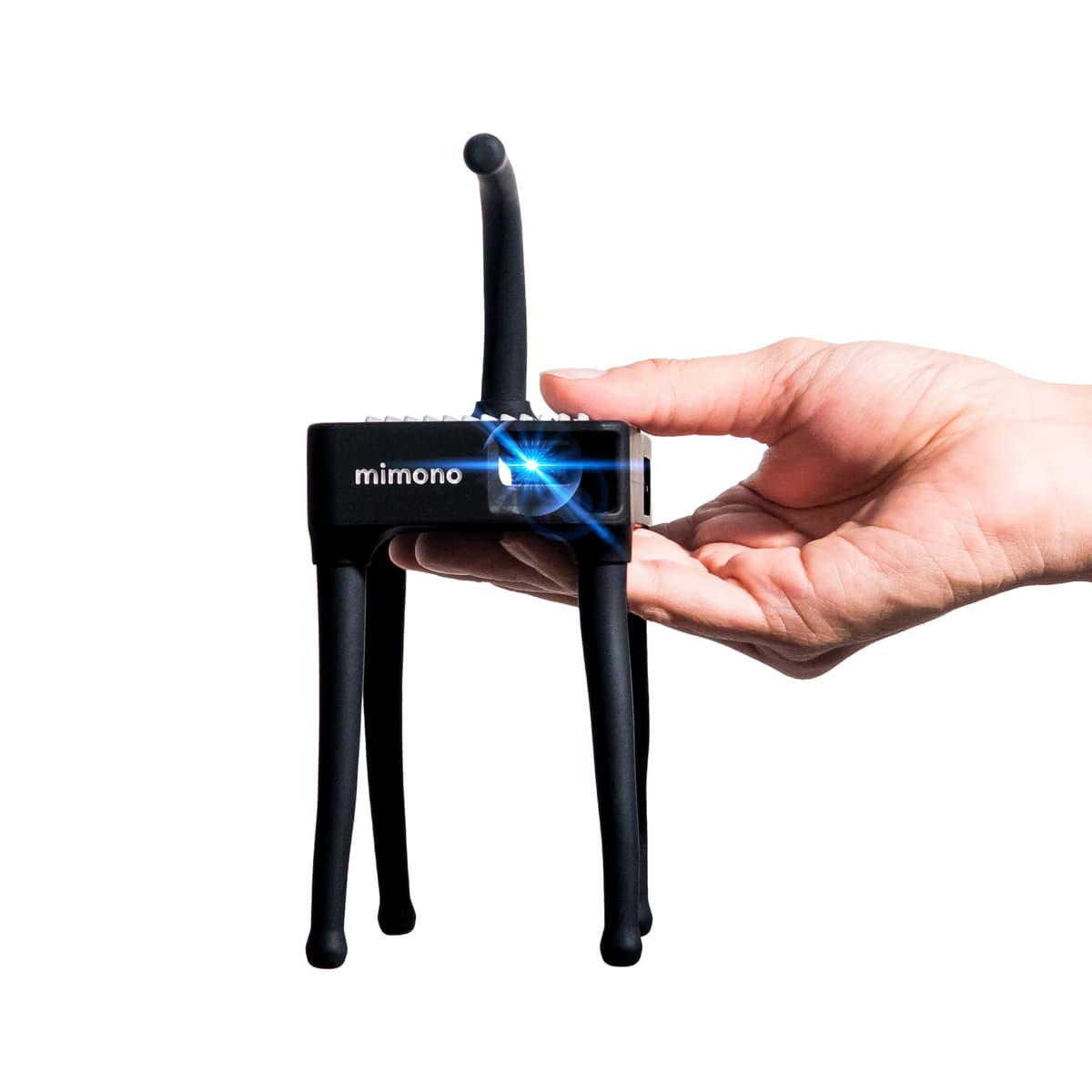 MIMONO Proyector Láser Portátil | Proyector con HDMI, Compatible con todos los dispositivos inteligentes | Compacto y Portátil, para Cine en Casa y Exteriores | Pantalla HD 4"-160" con Tecnología Láser 5 - Negro