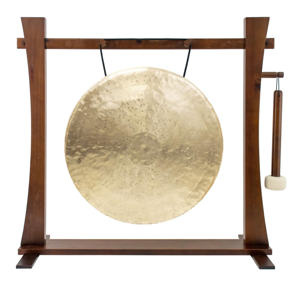 Unlimited Spirit Guide set: gong 20"-22", soporte de madera, mazo tradicional y ensamblaje fácil gu-22whitespirit