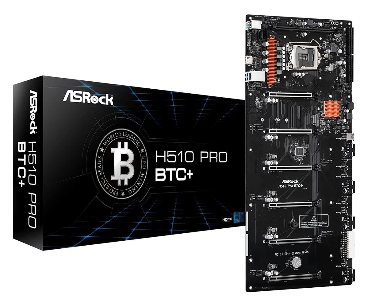 ASRock H510 PRO BTC+ LGA1200 1DDR4 90-MXBGL0-A0UAYZ