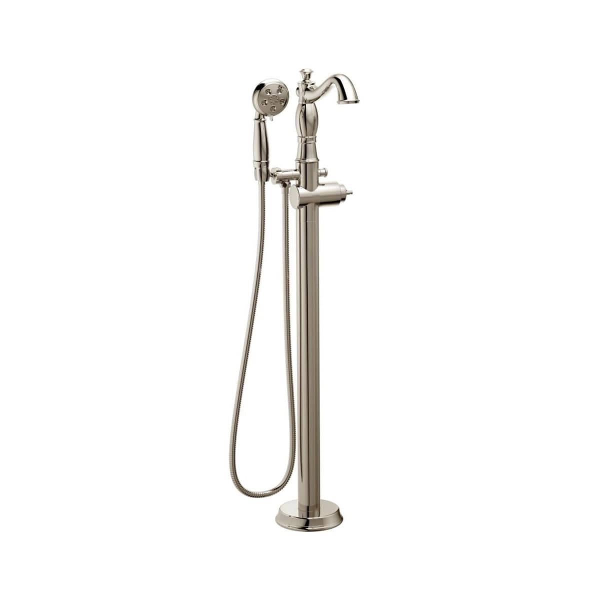 Delta Cassidy Grifería de Piso para Tina con Ducha de Mano Polished Nickel T4797-PNFL-LHP