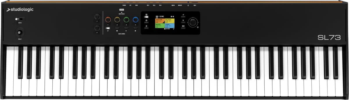 Studiologic SL73 MK2 Teclado Master 73 teclas con acción de martillo, aftertouch, interfaz de audio USB-C y MIDI 2.0