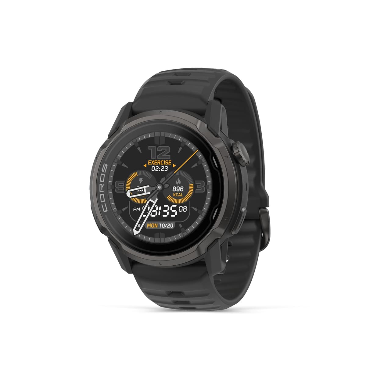 COROS APEX 4 (46 mm) Reloj GPS, Pantalla táctil MIP de 1.3", Mapas globales con navegación giro a giro, 41 días de batería, Pines de voz y llamadas manos libres, para correr, esquí y escalada - Negro