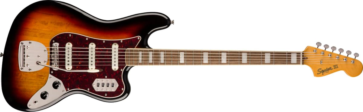 Fender Squier Classic Vibe Bajo VI de 6 Cuerdas, Sunburst 3 Colores, Diapasón de Laurel 374580500