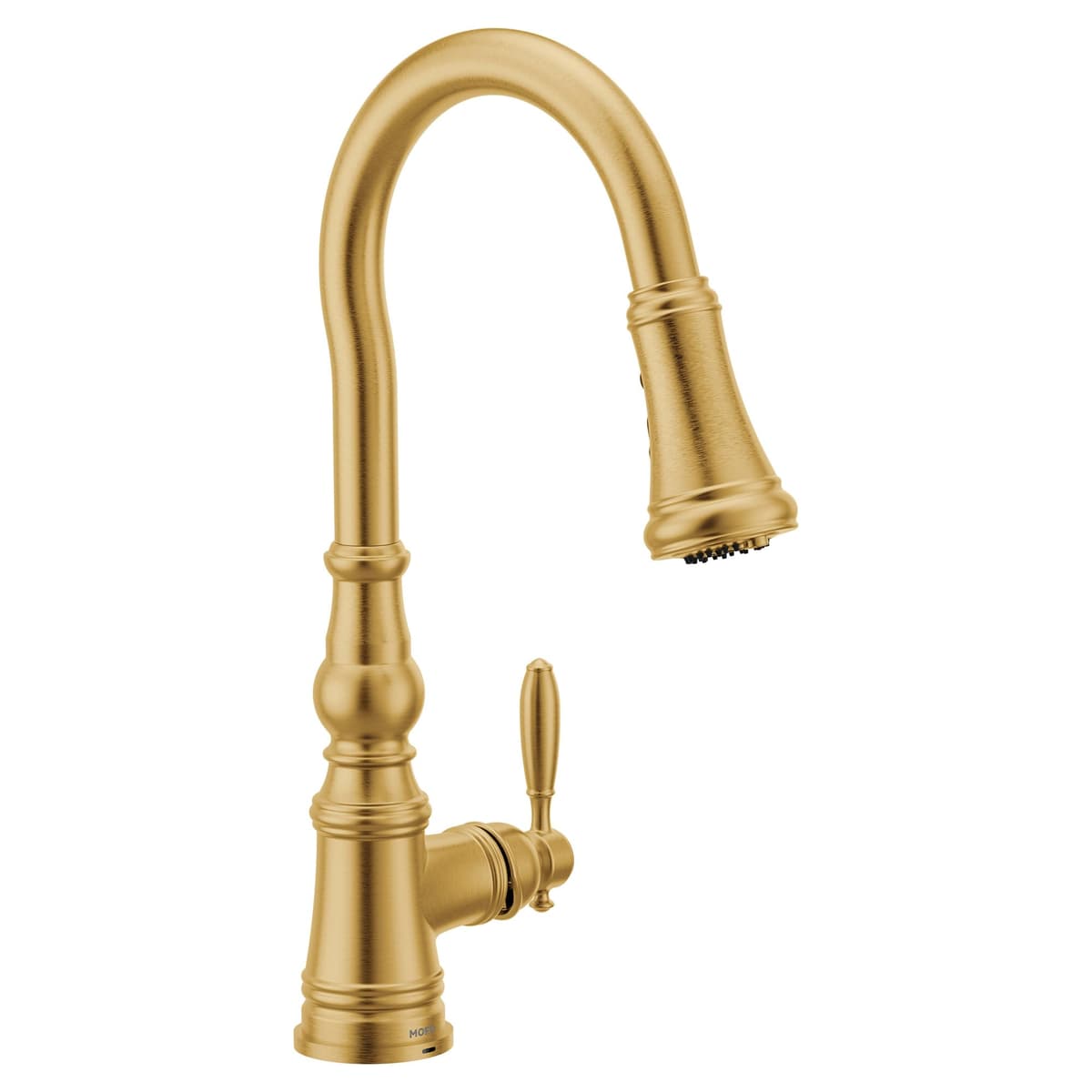 Moen Weymouth Grifo pulldown 3-en-1 con filtración, acabado Brushed Gold, modelo FS73004BG