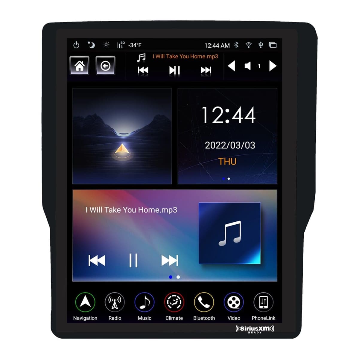UNIMEAUTO LINKSWELL GEN 5 Radio Android 12.1" para Dodge RAM 2019-2022 (New Body Style) 1500/2500/3500 LINKSWELL TS-JPJL