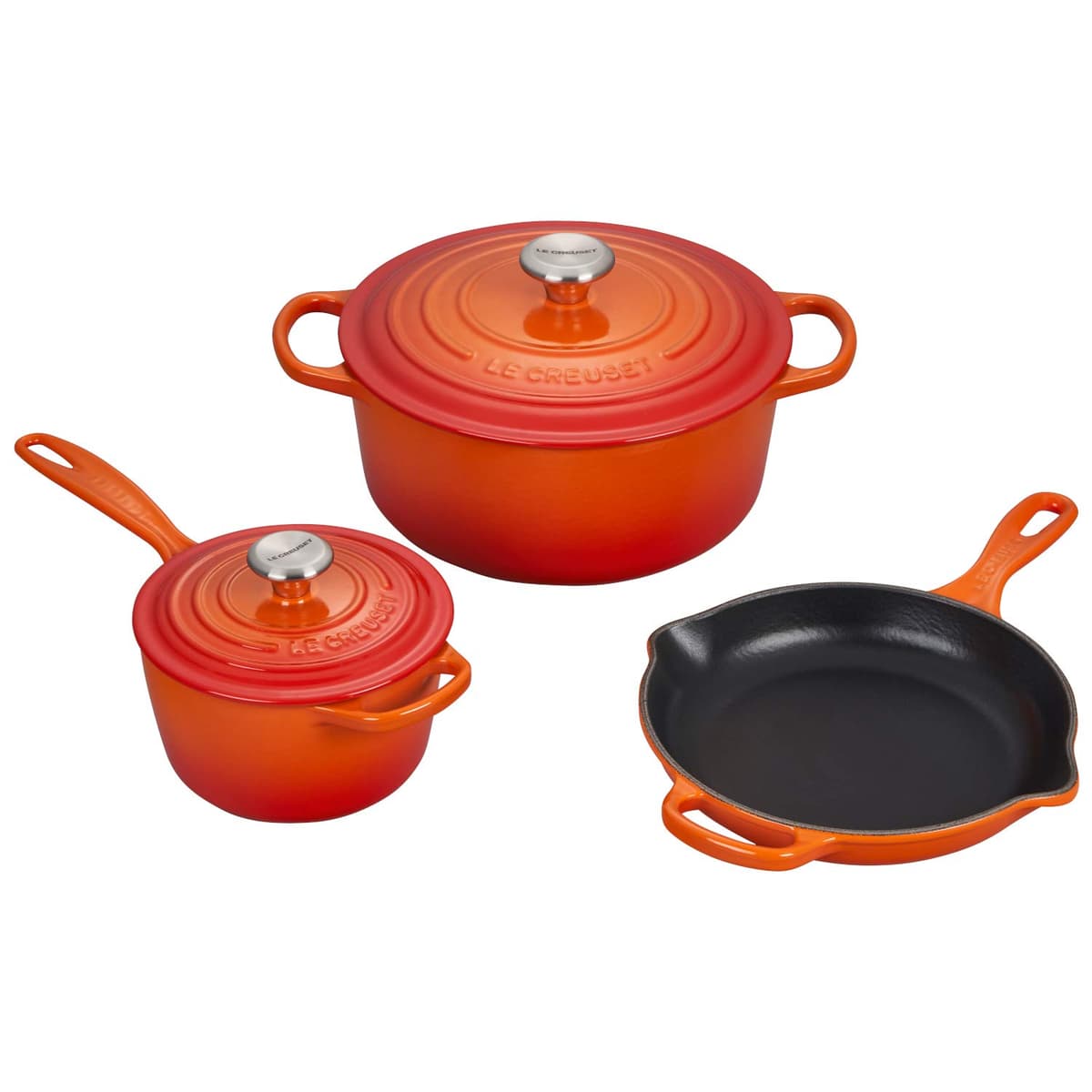 Le Creuset Signature Juego de 5 Piezas Esmaltado, Flame MS1605-2