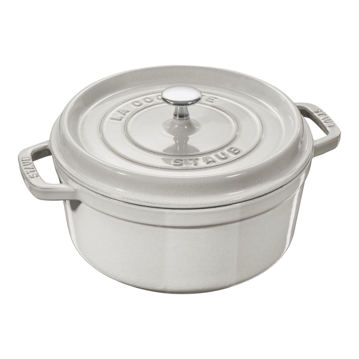 STAUB Cocotte Redonda de Hierro Fundido 28 cm White Truffle 40501-414